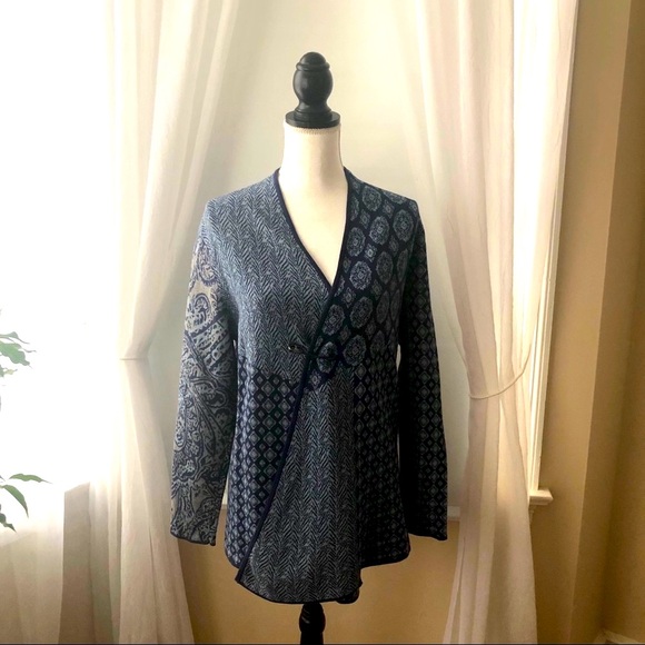 J.Jill cotton drape cardigan - Picture 1 of 3